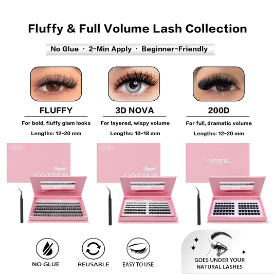 COFIER Glue-Free Lash Bundle Set